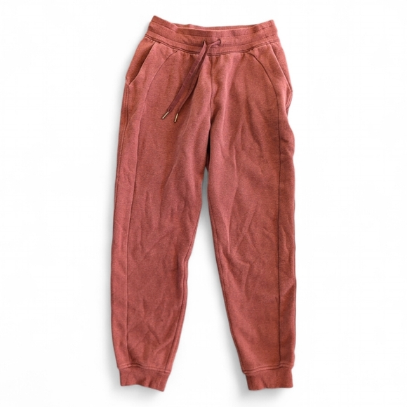 Lululemon Scuba Sweatpants High Rise Fleece Drawstring Jogger in Date Brown Sz 4 - Picture 5 of 14